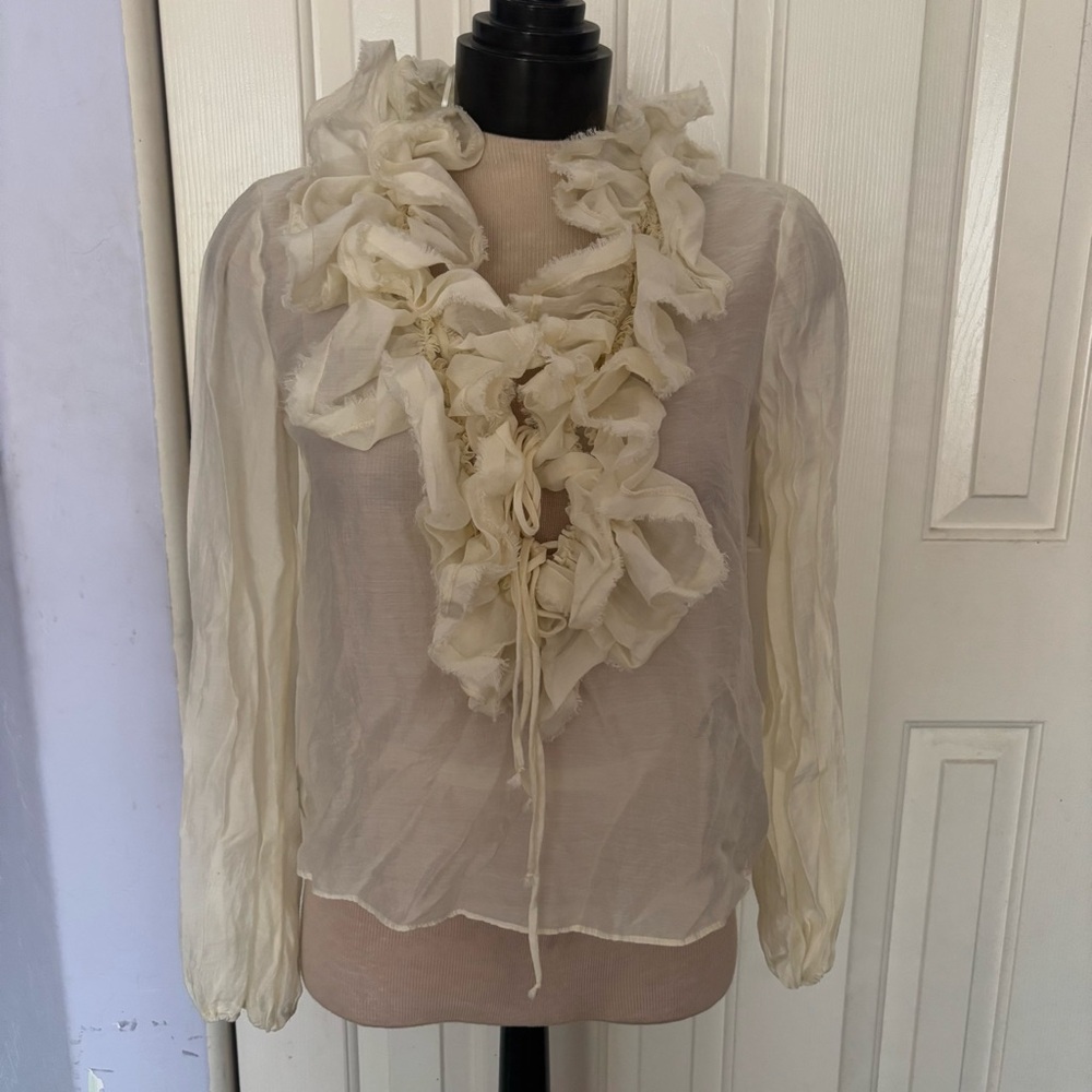 cream jason wu blouse size xs